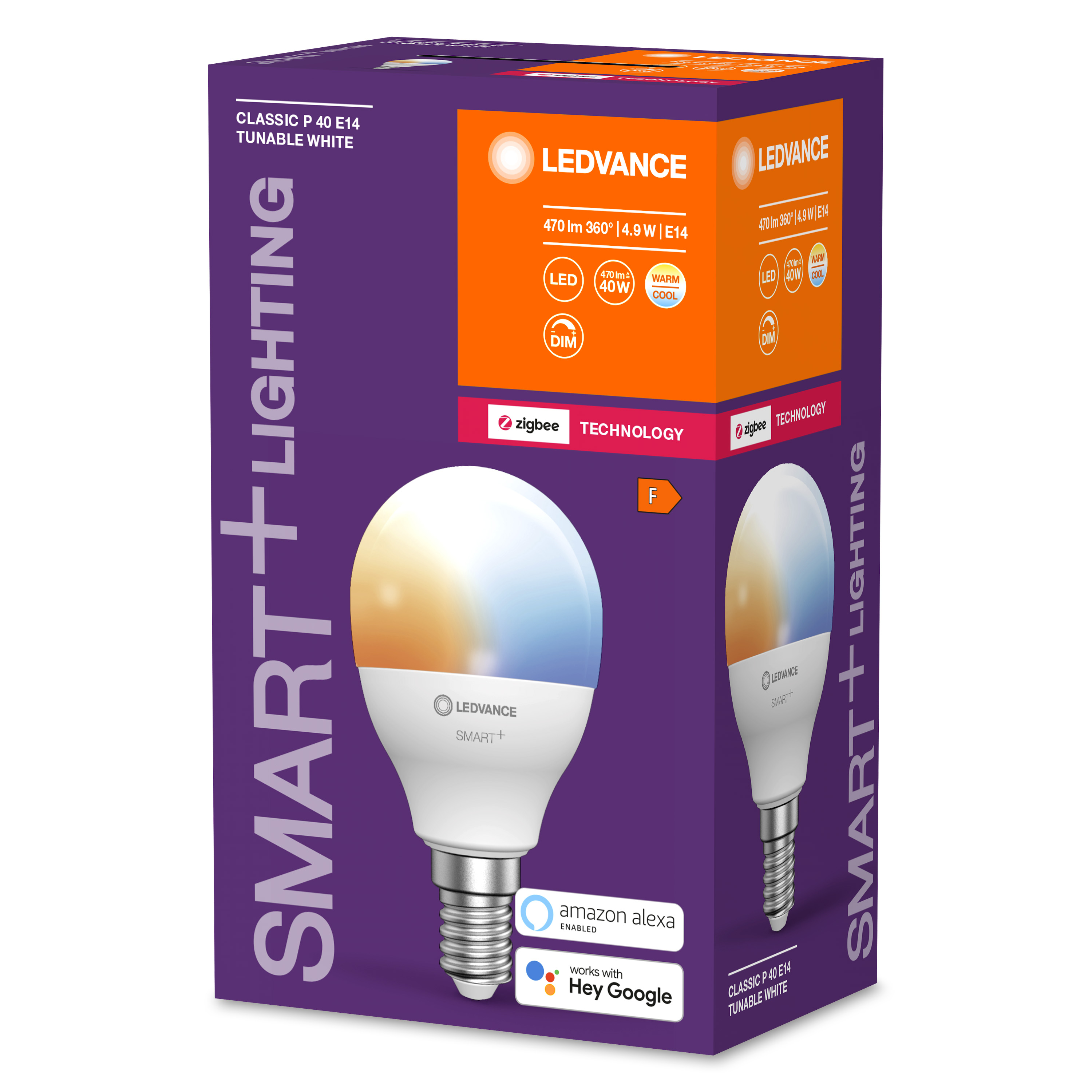 Ledvance smart+ ljuskälla, 5W, tunable white, E14, ZigBee, matt