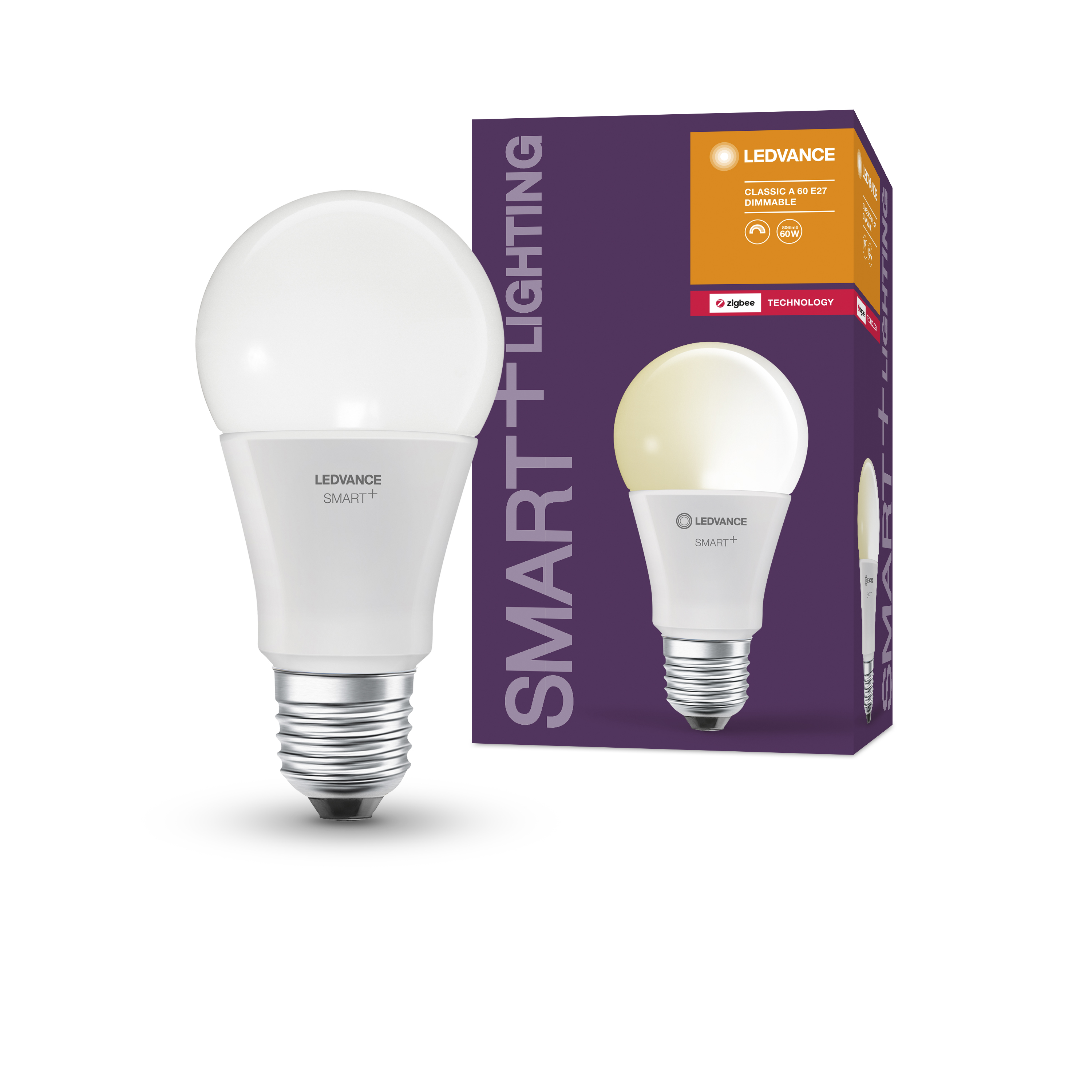 Ledvance Smart+ Zigbee E27 Päron Classic Filament Guld 6W 680lm - 824 Extra  Varm Vit | Dimbar - Ersättare 50W