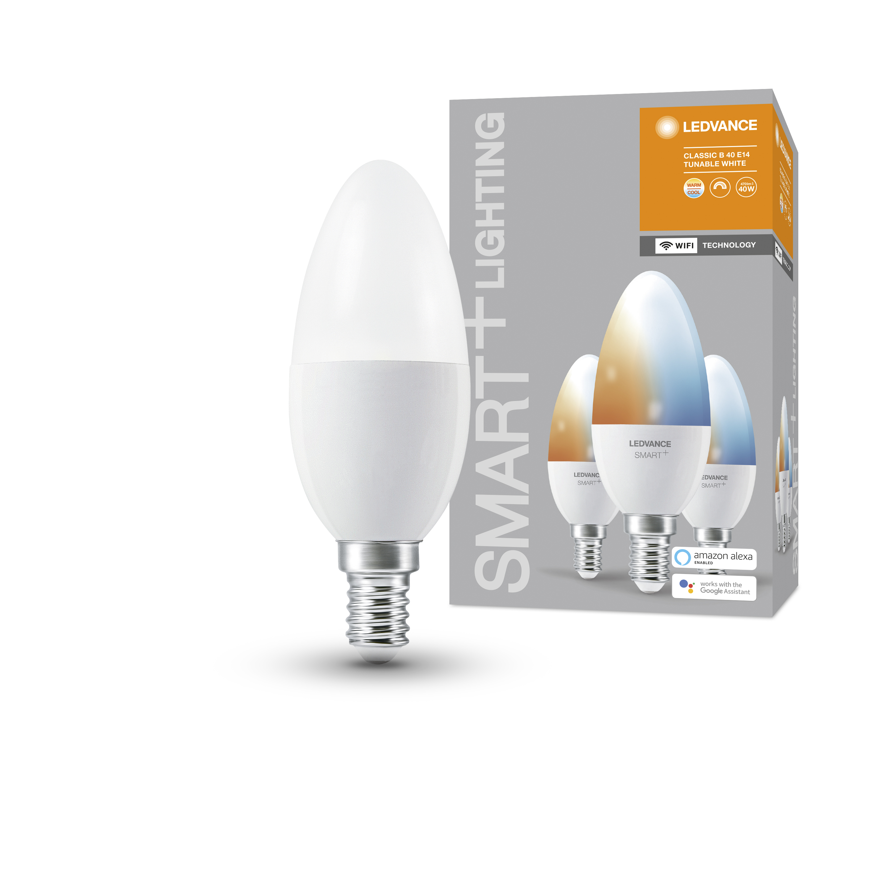 Ledvance smart+ ljuskälla, 5W, tunable white, E14, ZigBee, matt