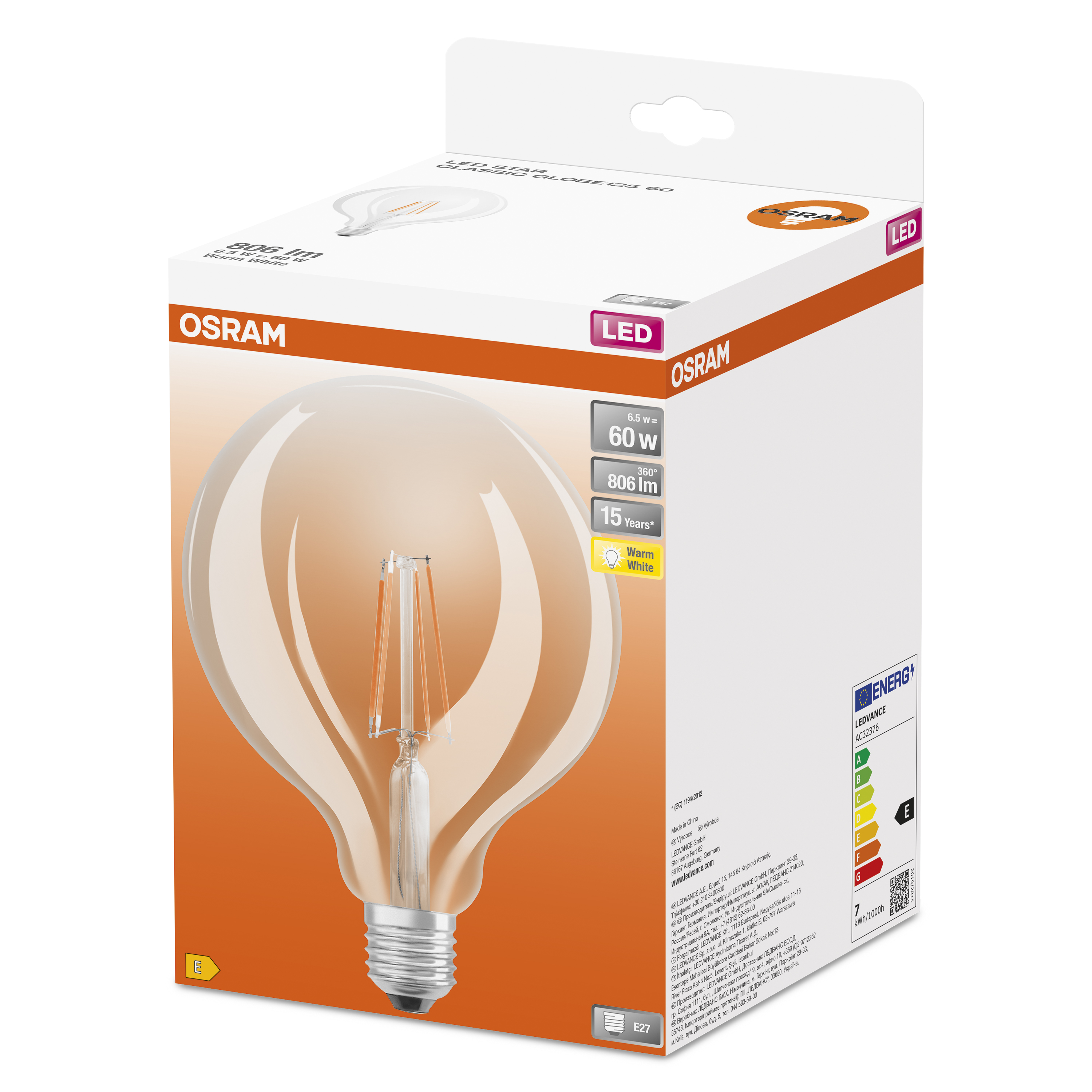 Osram star globe top