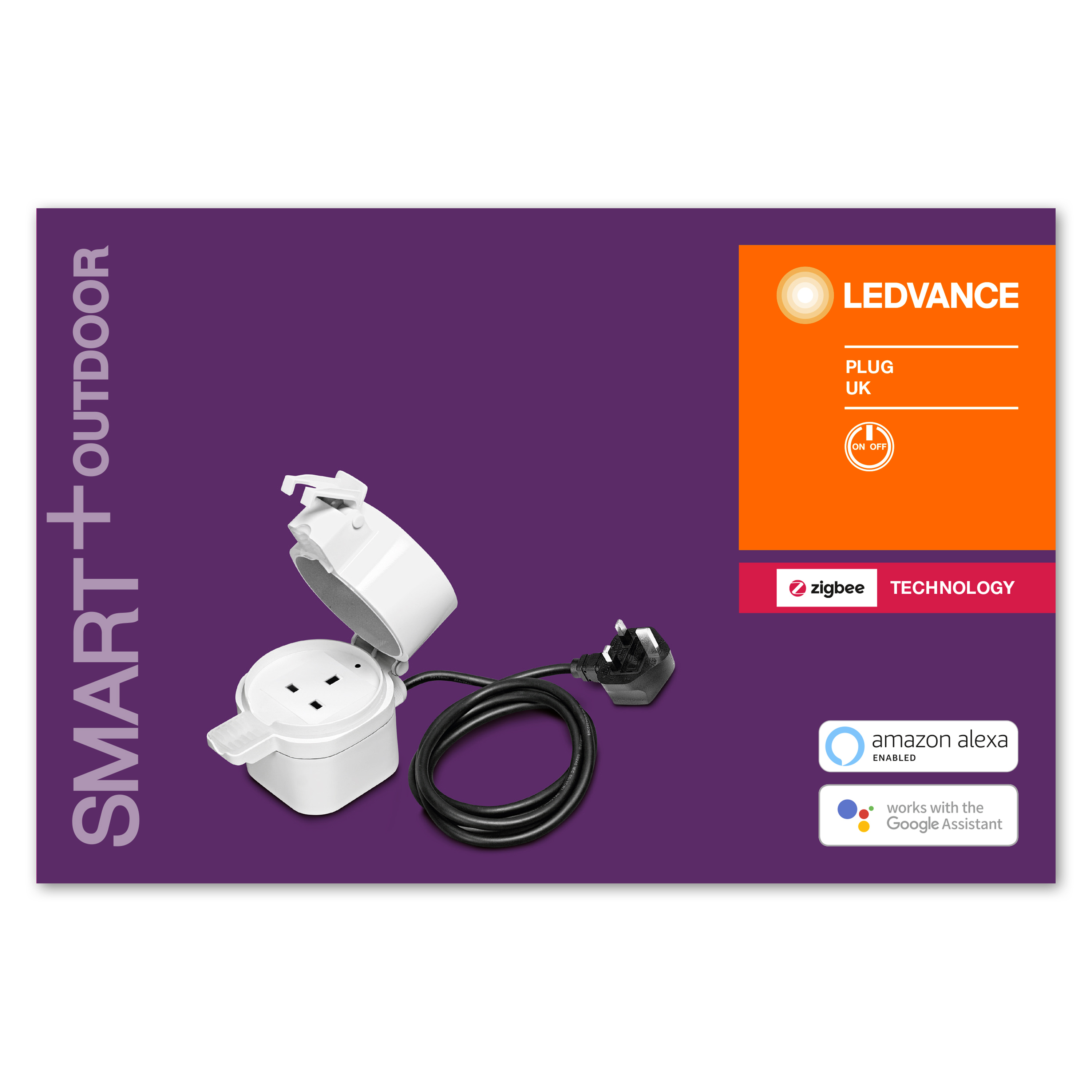 LEDVANCE SMART+ Outdoor Plug 4058075729308 Wi-Fi, ZigBee SMART+,  Mellankontakt (utomhus) Utomhus, Inomhus 3680 W