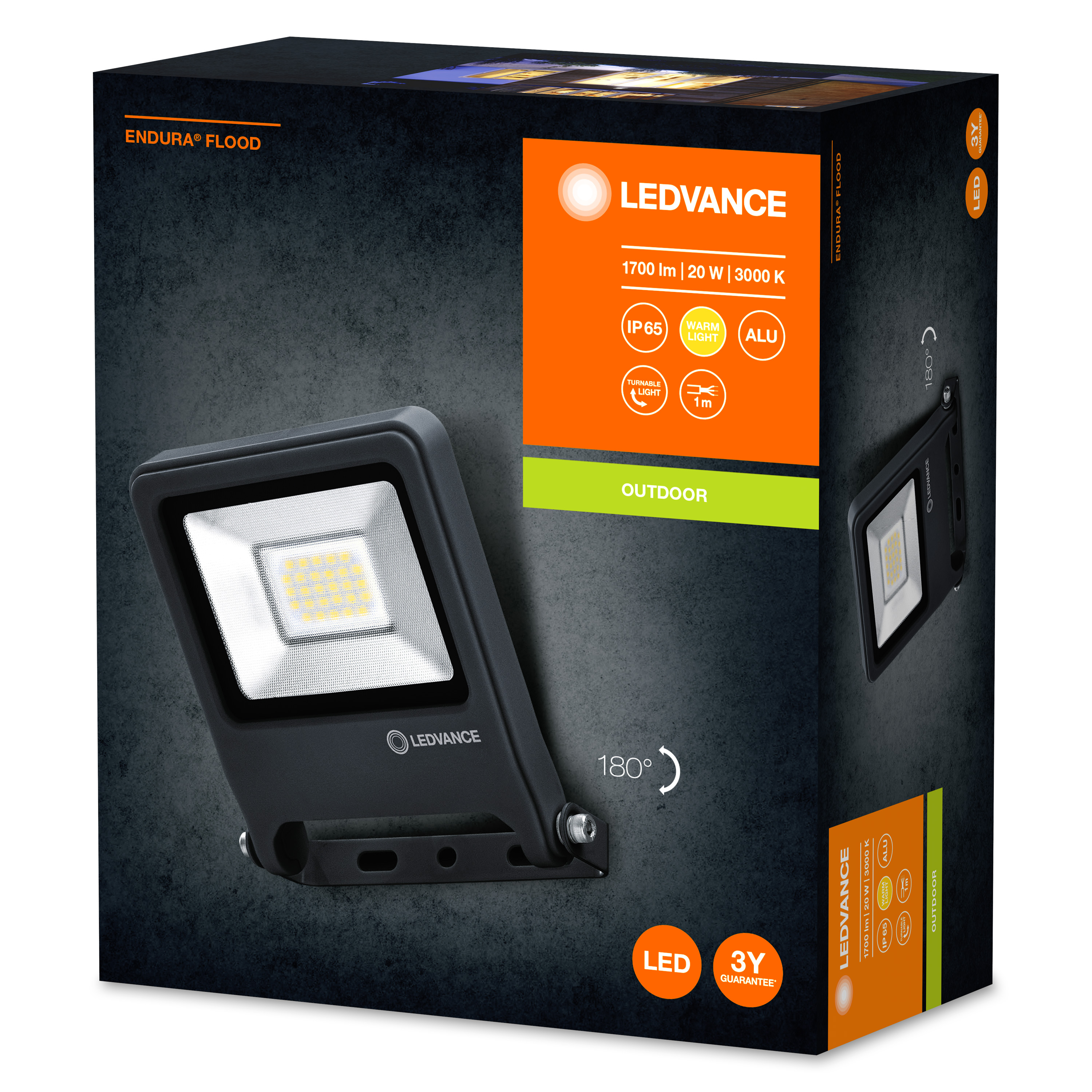 Luminaire LED d'Extérieur Ledvance Endura 9W 600Lm 3000K 90º