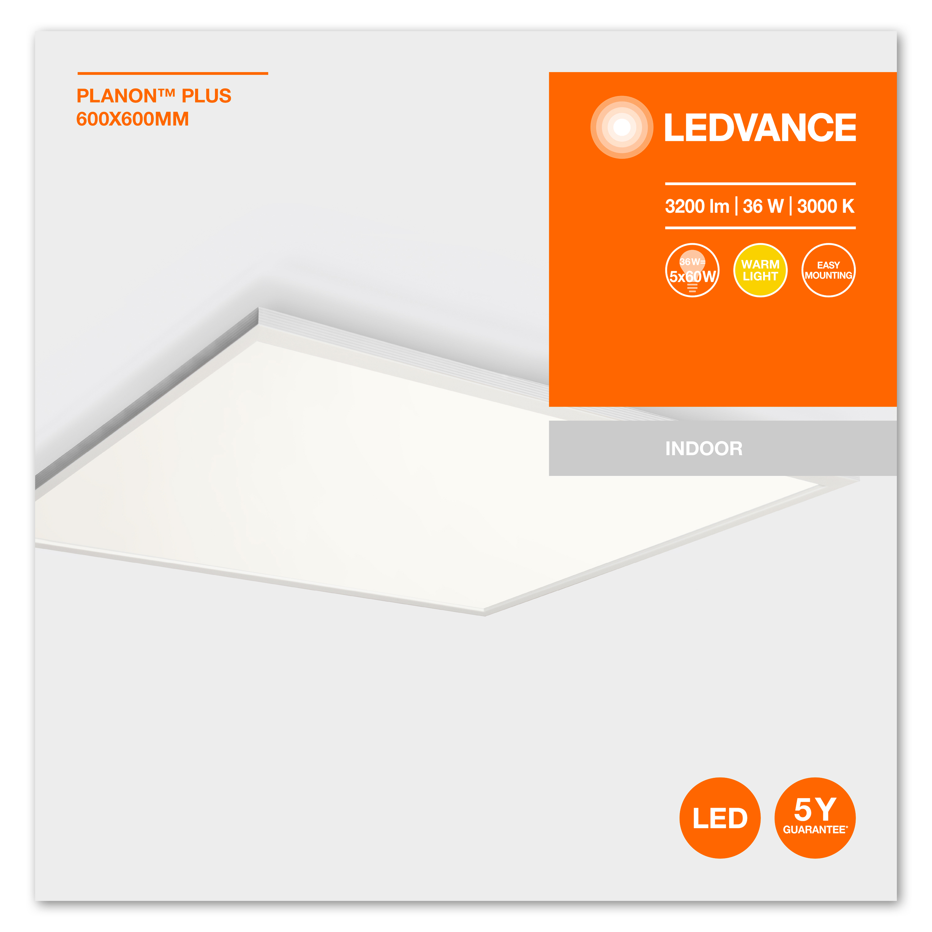 Ledvance 035263, Planon Plus Dalle LED 120x30 36W CH OSR