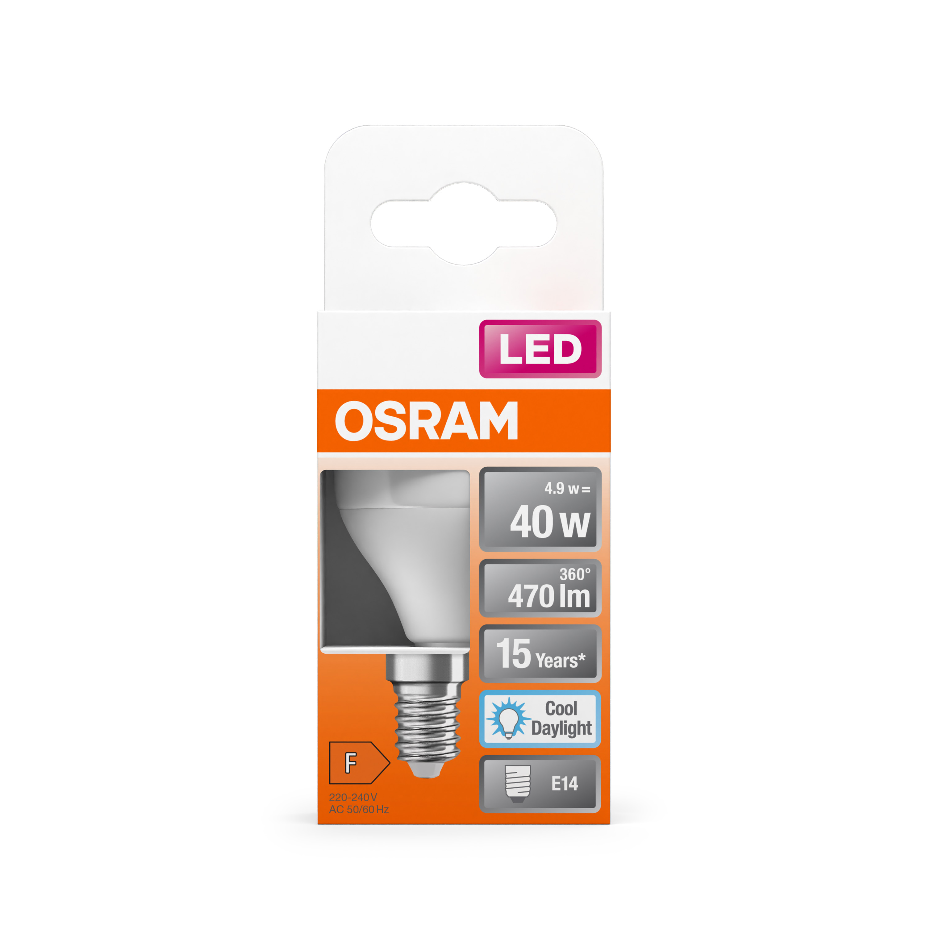 Ampoule LED Ledvance/Osram Classique E27 4,9W 470Lm 6500K 200º IP20