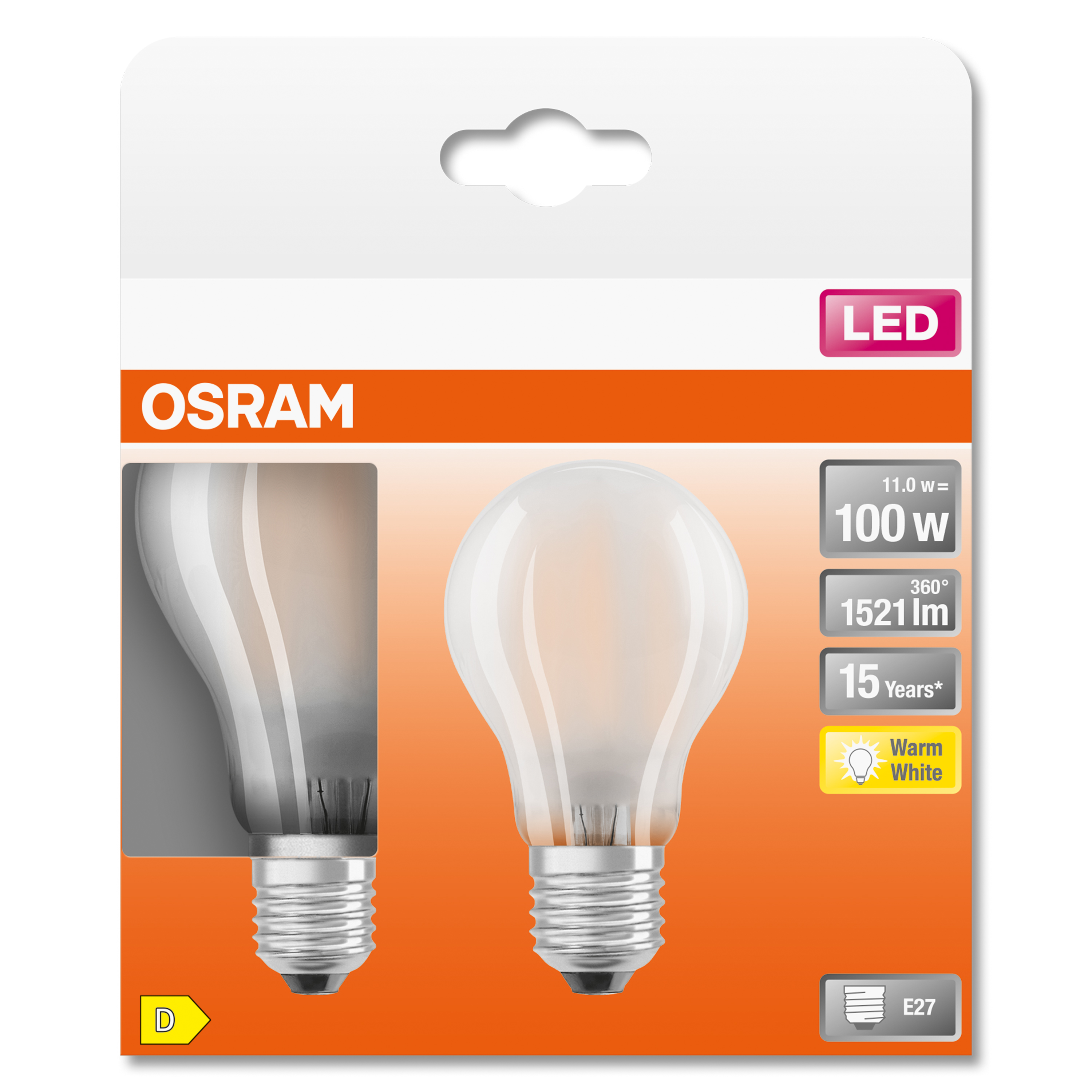 Osram LED Star Retrofit Filament Classic A Mirror Lampe à tête