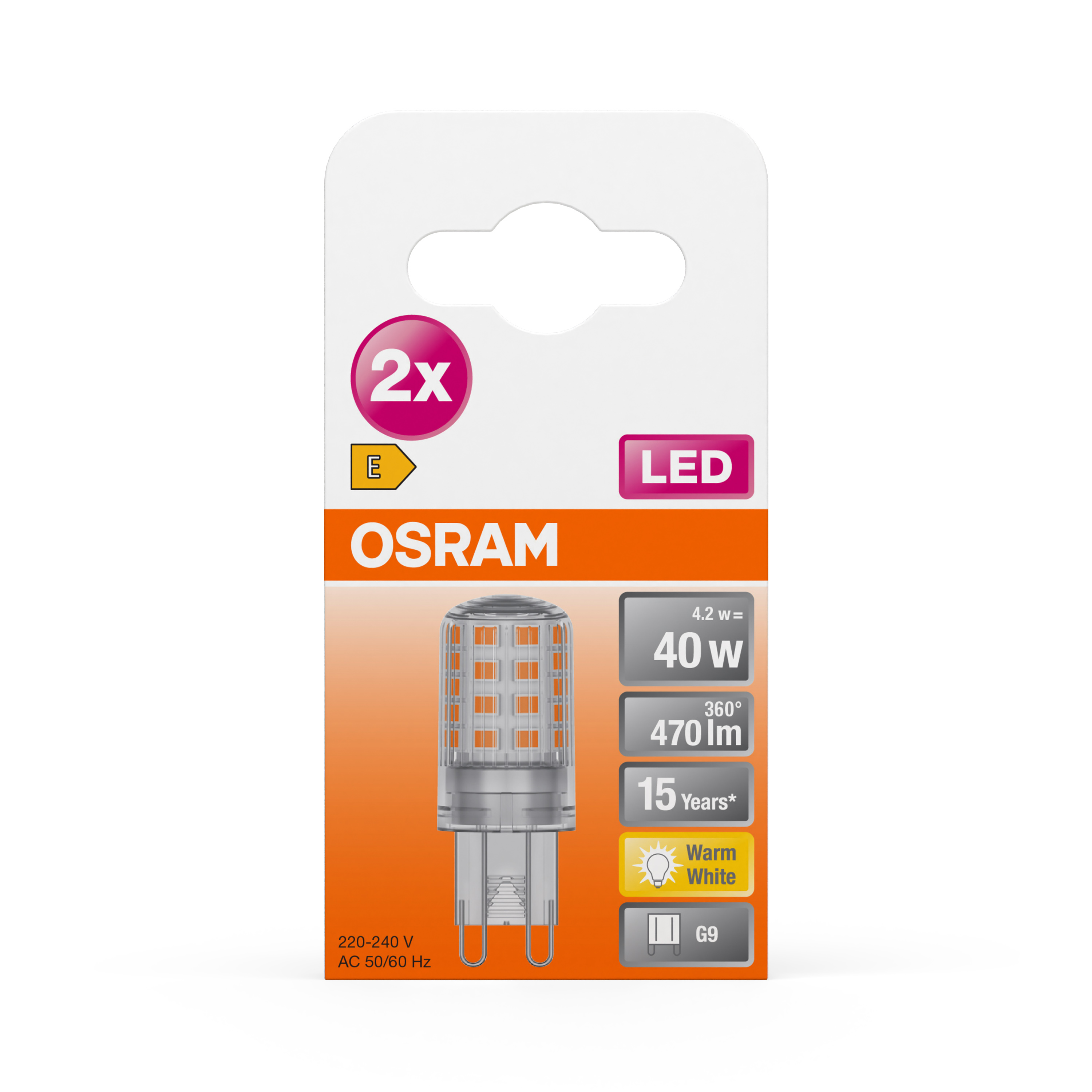 Ampoule LED G9 PARATHOM 3.8W 4000K Osram