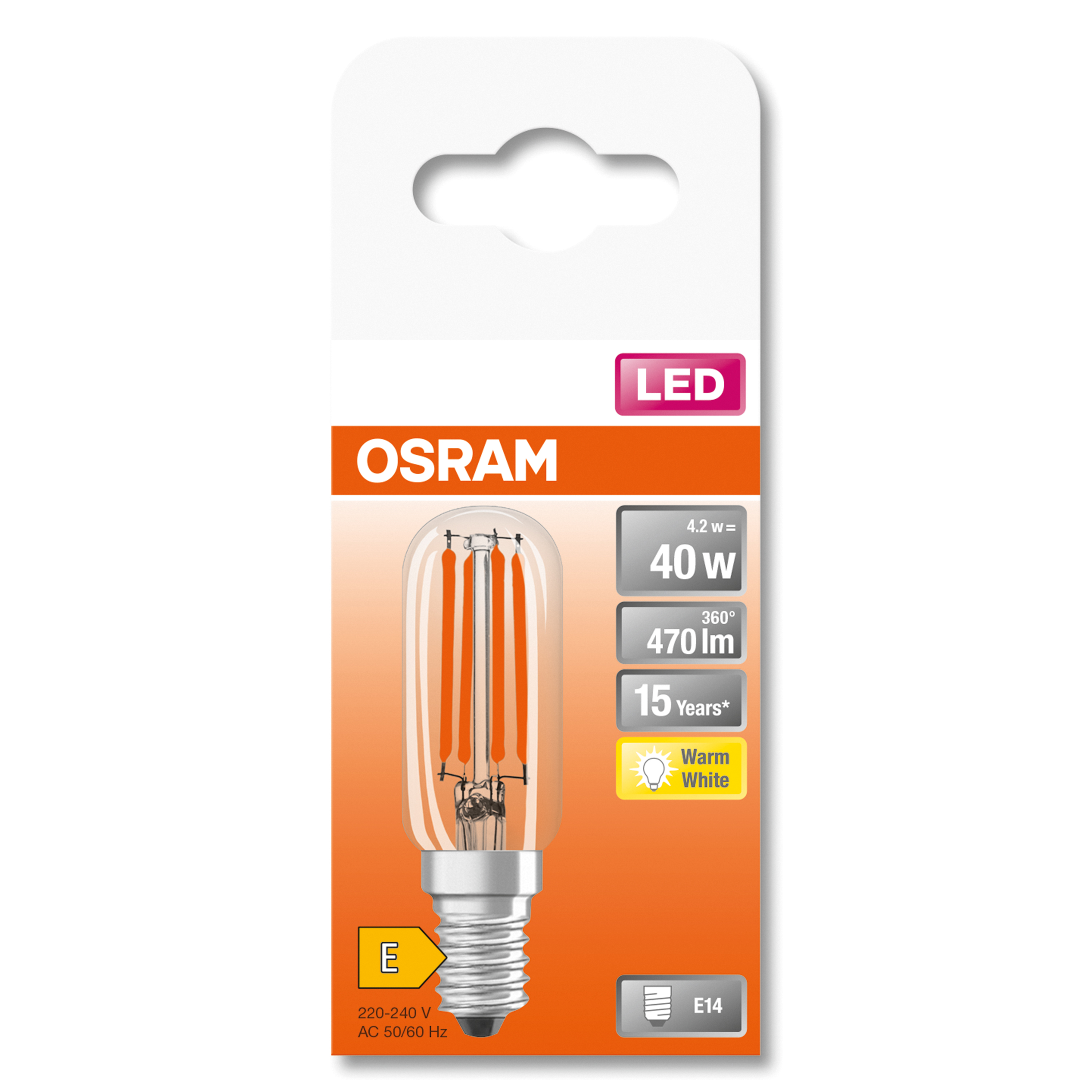 Ampoule dimmable pour frigo SPECIAL T26 E14/15W/230V 2700K - Osram