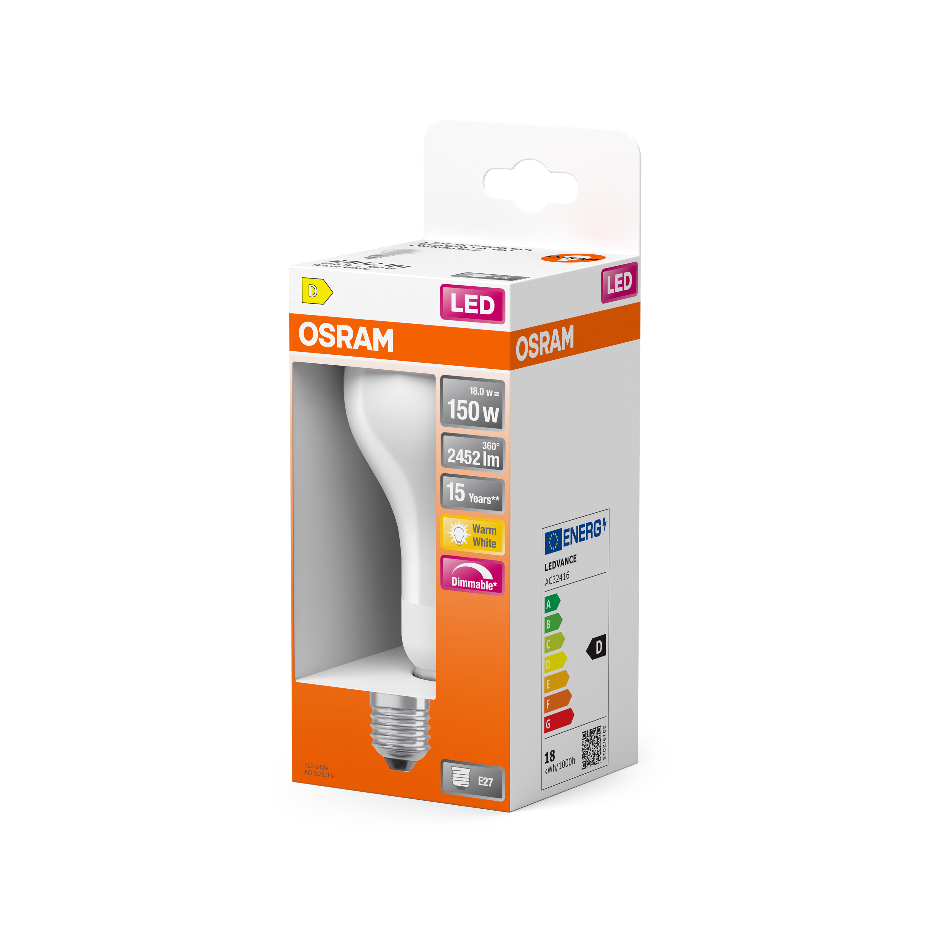 Osram led superstar classic a 150 dimmable top