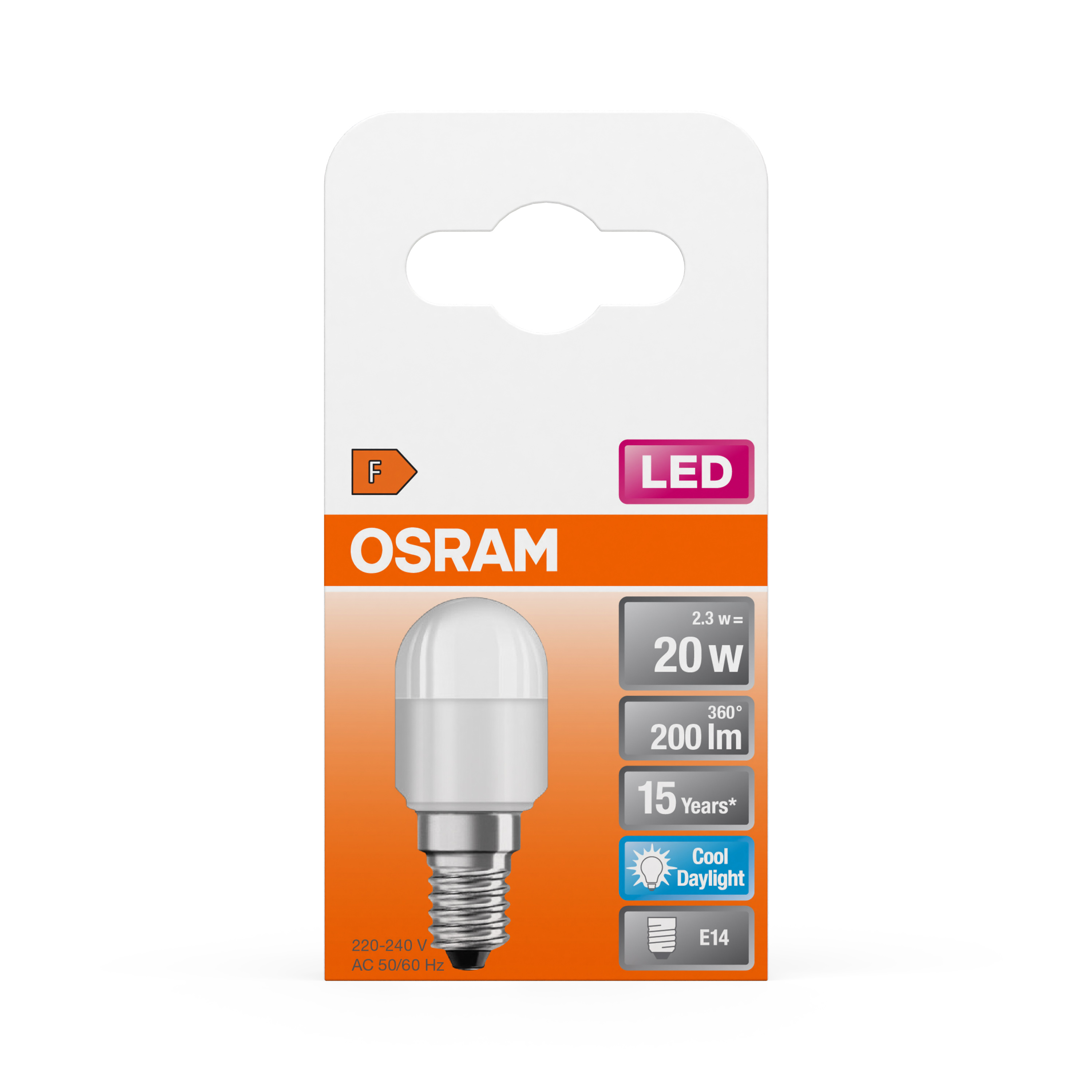 Ledvance 309637 LAMPE Incandescence OSRAM Spécial T Réfrigérateur - 25W  160lm E14