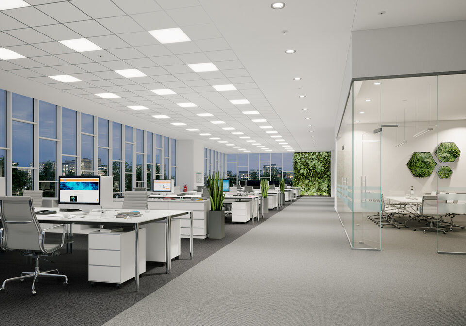 Lighting for cheap desk area