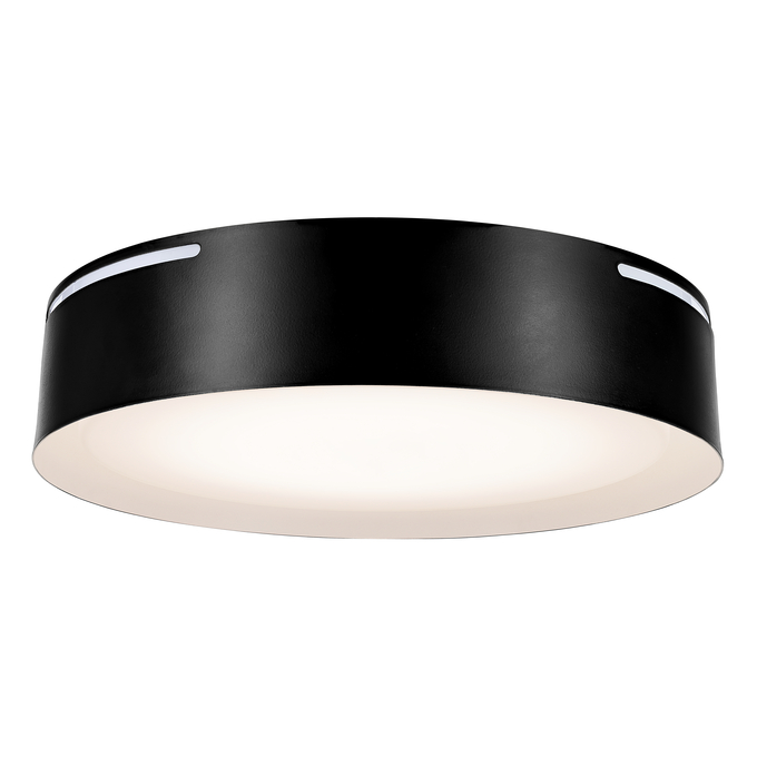 Flush Mount with Night Ring Black & White white, visualized function
