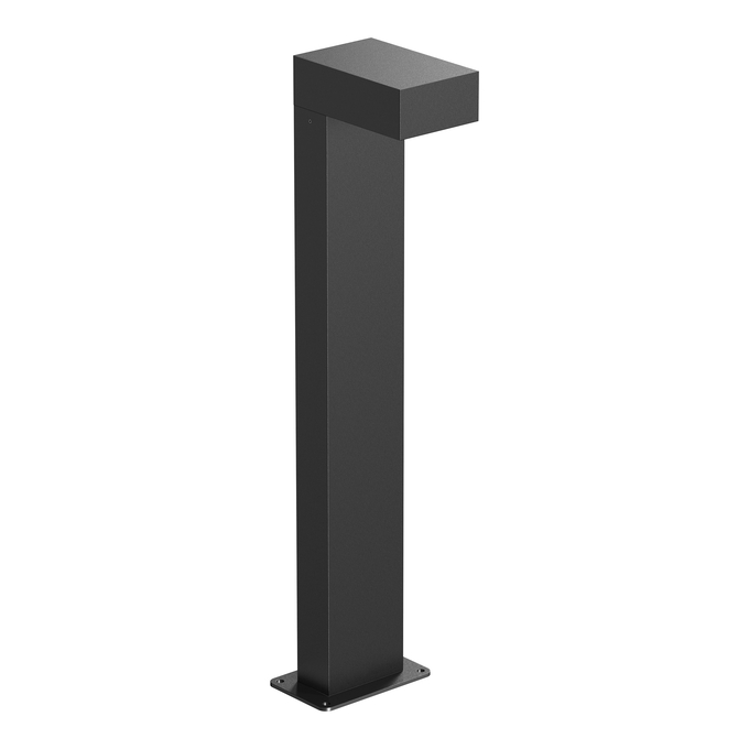 Bollard Rectangular 1.0m 12W 830 Black white, upright