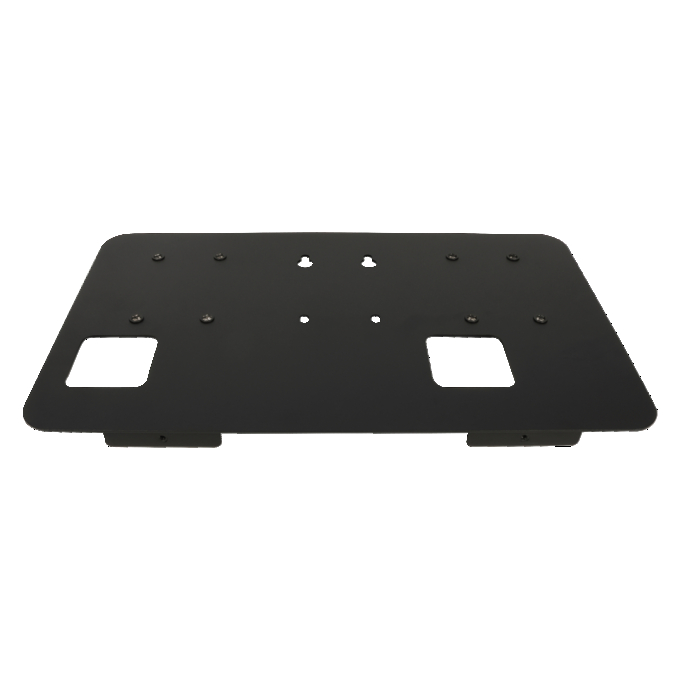 EV PEDESTAL COMMERCIAL GEN 2 SIDE BY SIDE MOUNTING PLATE  white, horizontal