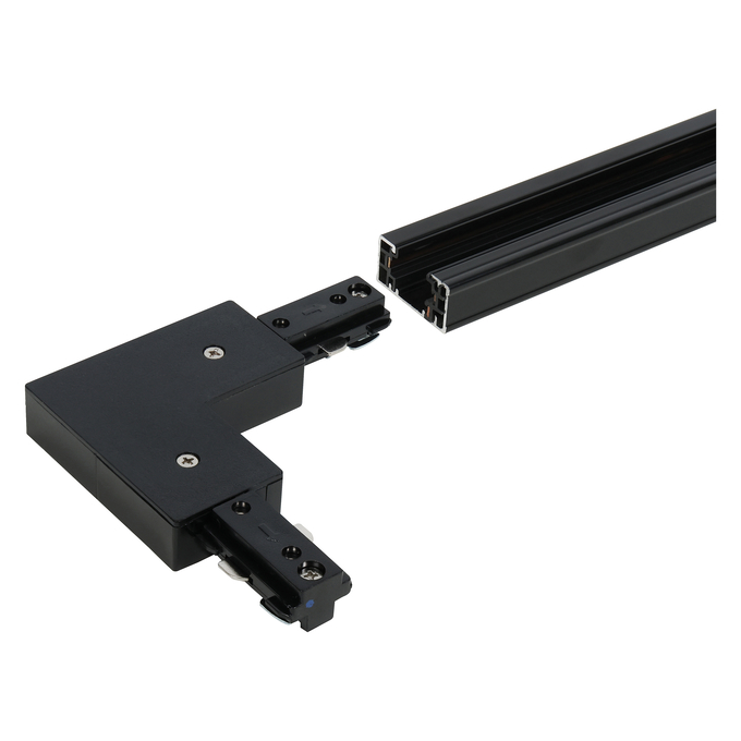 TRACK ACCESSORIES L-CONNECTOR BLACK