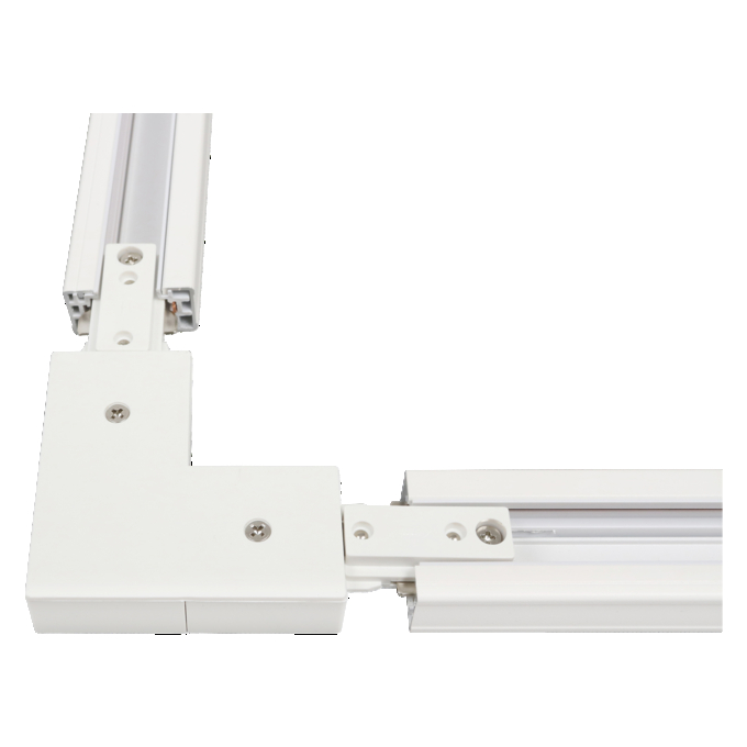 TRACK ACCESSORIES L-CONNECTOR WHITE