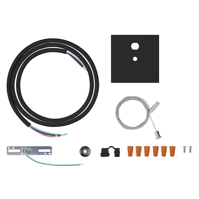 CANOPY KIT DRYWALL POWER FEED SQUARE BL