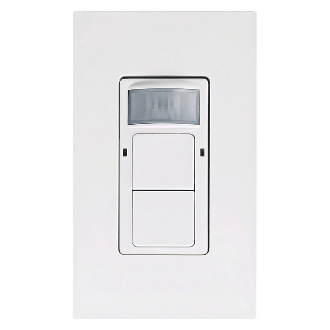 LINE-VOLTAGE POWERED WALL CONTROLLER WITH PIR SENSOR 2-BUTTON
