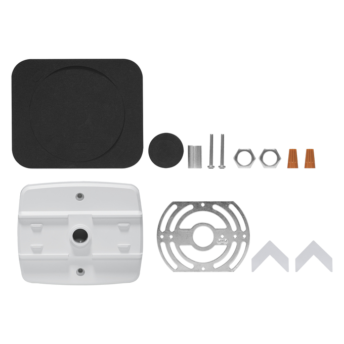 EXIT SIGN WET EMR EXIT COMBO SINGLE FACE WH white, incl. accessory