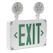 EXIT SIGN WET EMR EXIT COMBO SINGLE FACE WH white, diagonal (thumbnail)
