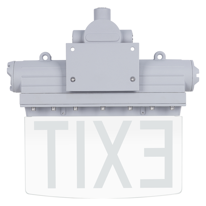 HAZ EXIT SIGN C1D1 120-277V LITHIUM GR white, backside