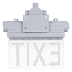 HAZ EXIT SIGN C1D1 120-277V LITHIUM GR white, backside (thumbnail)