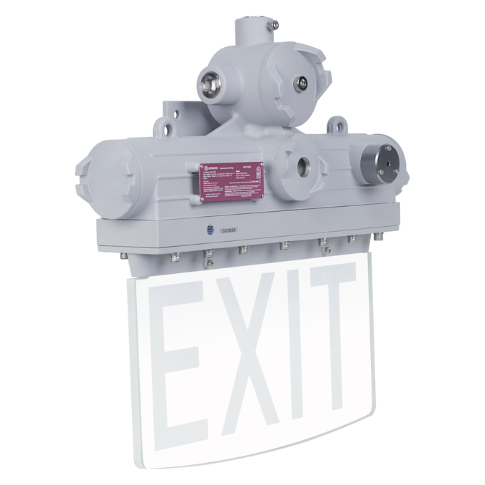 HAZ EXIT SIGN C1D1 120-277V LITHIUM GR