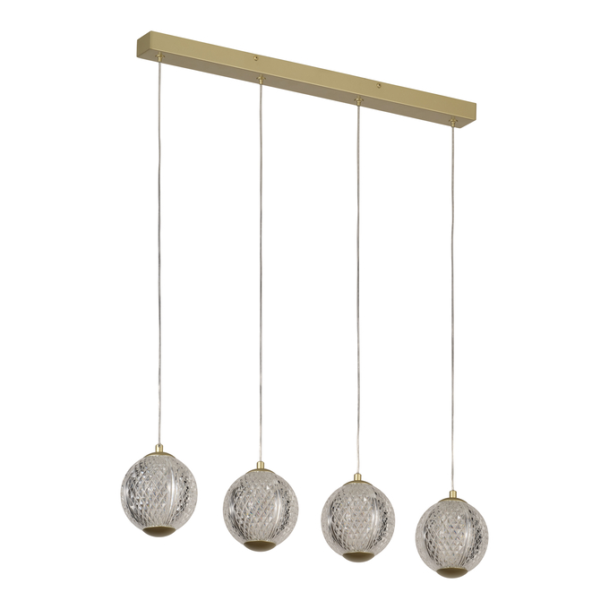 Decor Xstal Quadruple Pendant 15W 840