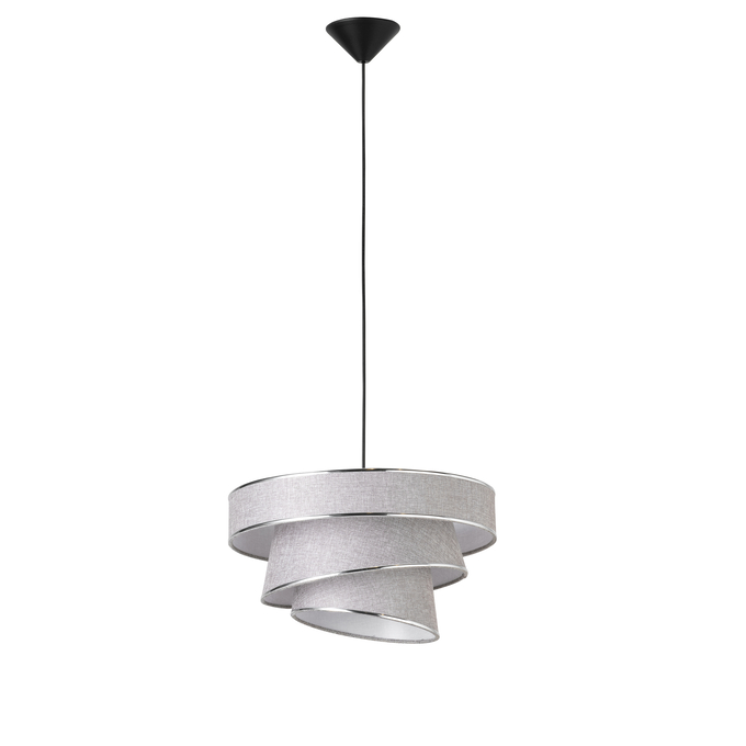 Decor Glittery Pendant E27 Grey