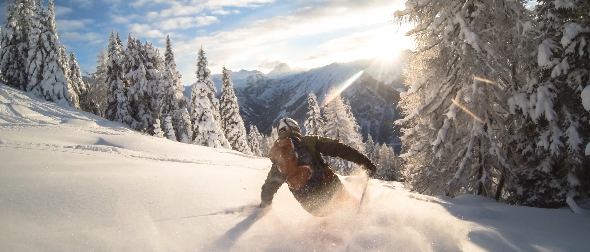 Powder skying