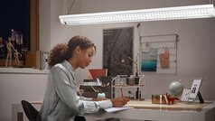 Led lights in shop office too bright