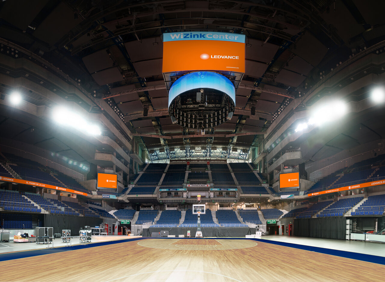 The court at WiZink Center, Madrid