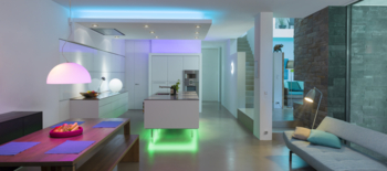 LED-Lampen in RGB-Farben