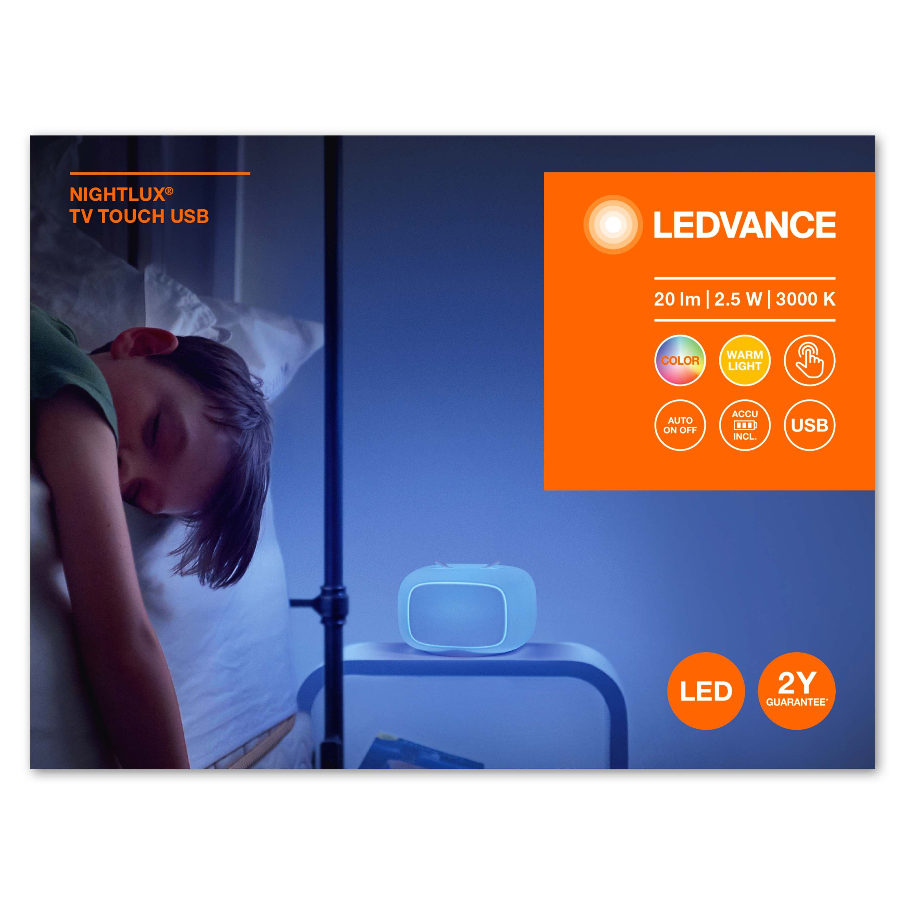 RGBW Nightlight with Touch Dim function, battery powered RGBW Nightlight with Touch Dim function, battery powered