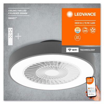 Pb Smart Wifi Ceiling Fan Cyl Rem Twgr Upright Off Jpg Smart Wifi Ceiling Fan Cylinder Remote Control Product Benefits Clean Design Allows For An Easy Combination With Various Room Styles Easy Mounting View All Details Product Data